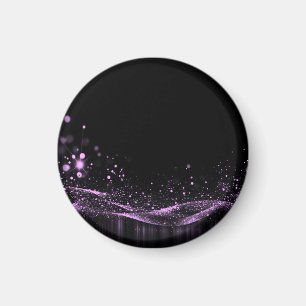 Maak uw eigen - Aanpasbare Glitterlint Roze Magneet
