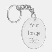 Rond (2-zijden) Sleutelhanger (Voorkant Links)