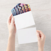 Maak uw eigen all in one uitnodiging (Afscheurbaar)