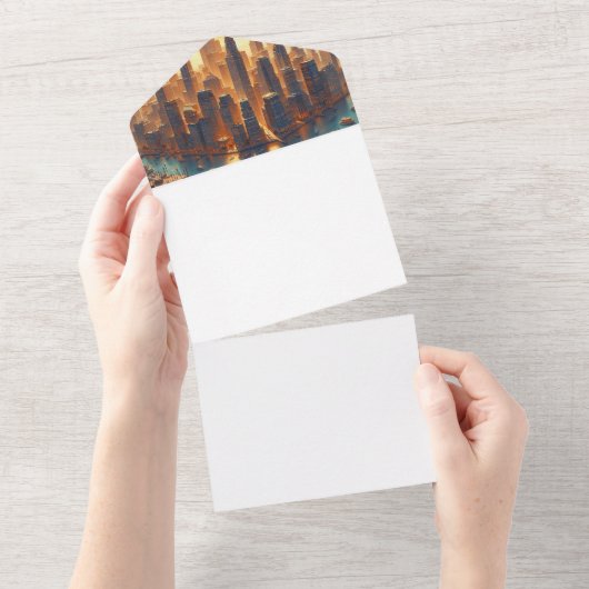 Maak uw eigen all in one uitnodiging (Afscheurbaar)