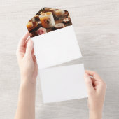 Maak uw eigen all in one uitnodiging (Afscheurbaar)