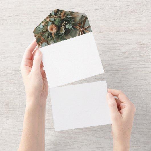 Maak uw eigen all in one uitnodiging (Afscheurbaar)