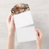 Maak uw eigen all in one uitnodiging (Afscheurbaar)