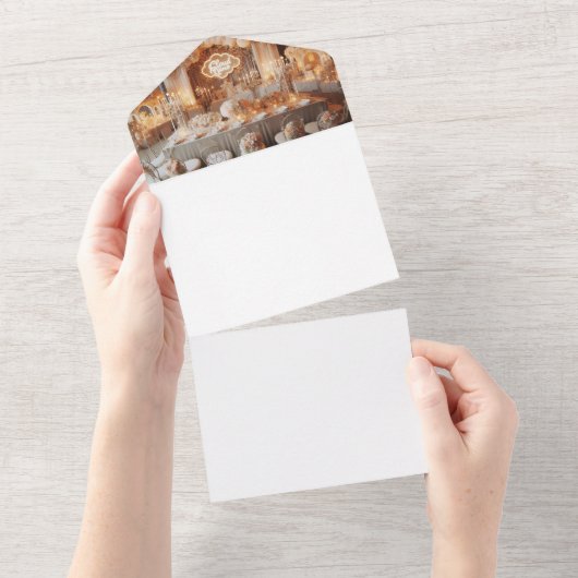 Maak uw eigen all in one uitnodiging (Afscheurbaar)