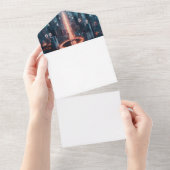 Maak uw eigen all in one uitnodiging (Afscheurbaar)