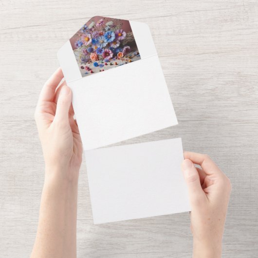 Maak uw eigen all in one uitnodiging (Afscheurbaar)