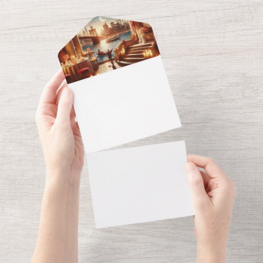 Maak uw eigen all in one uitnodiging (Afscheurbaar)