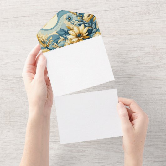 Maak uw eigen all in one uitnodiging (Afscheurbaar)