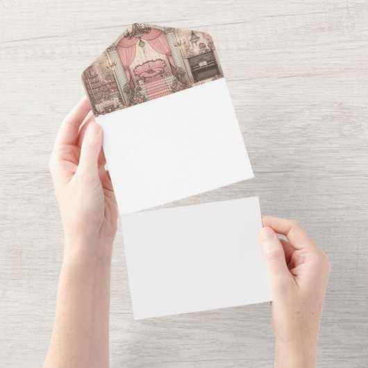 Maak uw eigen all in one uitnodiging (Afscheurbaar)