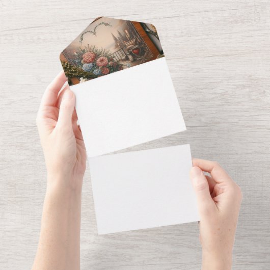 Maak uw eigen all in one uitnodiging (Afscheurbaar)