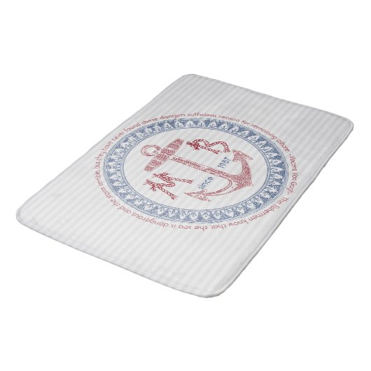 Maak uw eigen anker-anker-anatomische monogram badmat (Gekanteld)
