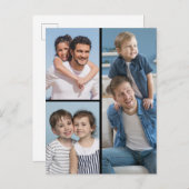 Maak uw eigen ansichtkaart met 3 foto's briefkaart (Voorkant / Achterkant)