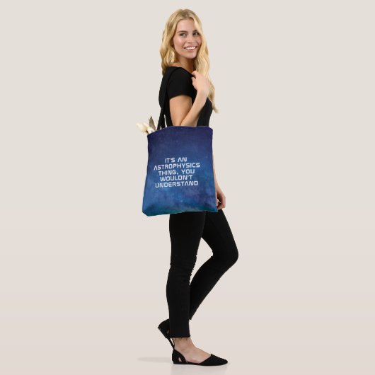 Maak uw eigen astrofysica tote bag (Op model)