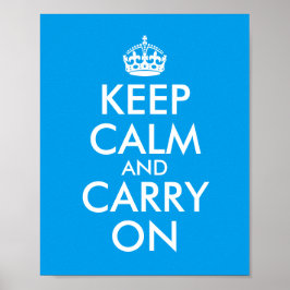 Maak uw eigen Azure Blue Keep Calm en voer het pro Poster