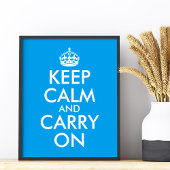 Maak uw eigen Azure Blue Keep Calm en voer het pro Poster