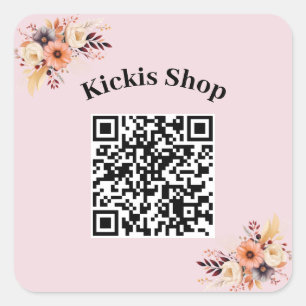 Maak uw eigen bedrijf QR Code Sticker