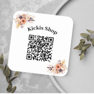 Maak uw eigen bedrijf QR Code Sticker