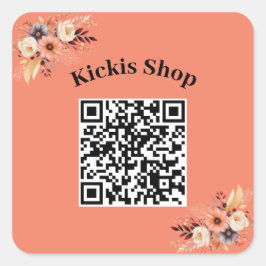 Maak uw eigen bedrijf QR Code Sticker