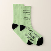 Maak uw eigen BLEKE GREEN Aangepaste contactdozen Sokken (Paar)