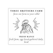 Maak uw eigen  Boerderij op maat, verse eieren kar Rubberstempel (Afrduk)