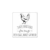 Maak uw eigen Boerderij  Verse Eieren Rubberstempel (Afrduk)