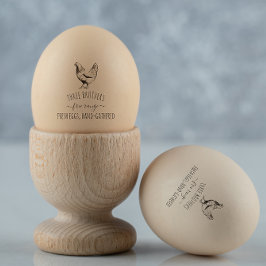 Maak uw eigen Boerderij  Verse Eieren Rubberstempel