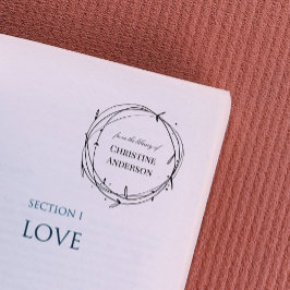 Maak uw eigen breedte uit de bibliotheek van zelfinktende stempel