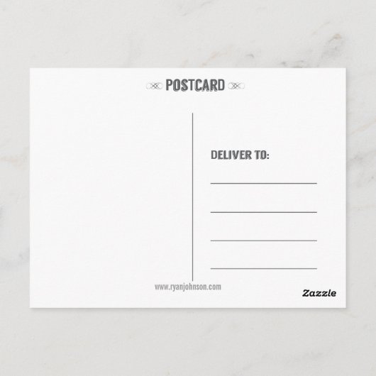 Maak uw eigen Briefkaart van de Vierkante Foto's v (Achterkant)