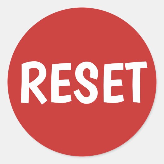 Maak uw eigen Button van het Terugstellen Ronde Sticker (Voorkant)
