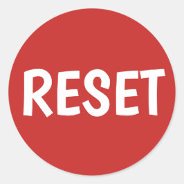 Maak uw eigen Button van het Terugstellen Ronde Sticker