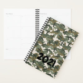Maak Uw Eigen CAMO VLIEGTUIG 2021 Agenda Planner