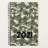 Maak Uw Eigen CAMO VLIEGTUIG 2021 Agenda Planner (Voorkant)