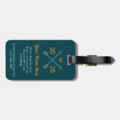 Maak uw eigen Camping Mountain buitenavontuur Bagagelabel (Achterkant horizontaal)