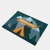 Maak uw eigen Camping Mountain buitenavontuur Deurmat (Schuin)