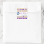 MAAK UW EIGEN CHOCOLAAT MINI-ETIKETTEN/GHIRA-QUARE VIERKANTE STICKER (Tas)