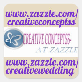 MAAK UW EIGEN CHOCOLAAT MINI-ETIKETTEN/GHIRA-QUARE VIERKANTE STICKER