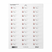 Maak-uw-Eigen DIY Adreslabels Bewerkbaar Aangepast Etiket (Full Sheet)