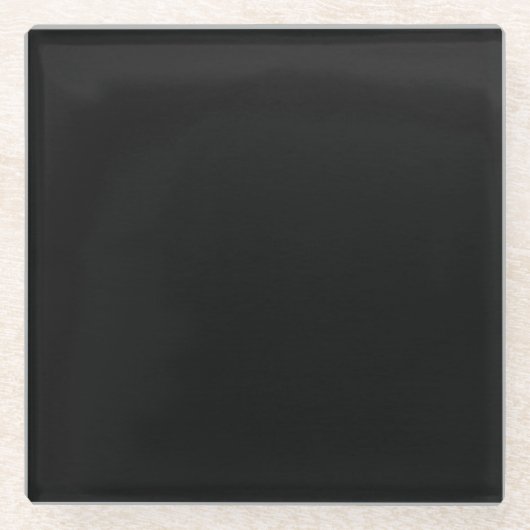 Maak uw eigen - Donkere textuur - Zwart Glazen Onderzetter (Voorkant)