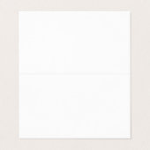 Maak uw eigen douane gevouwen verticaal of horizon visitekaartje (Buitenkant ongevouwen)