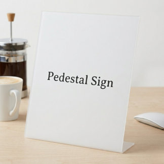 Maak Uw Eigen Eenvoudige Aangepaste 10" X 12" Plas Reclamebord Met Voetstuk