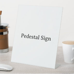 Maak Uw Eigen Eenvoudige Aangepaste 10" X 12" Plas Reclamebord Met Voetstuk