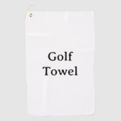 Maak uw eigen eenvoudige aangepaste 16" x 24" golfhanddoek (Voorkant)