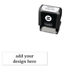 Maak Uw Eigen Eenvoudige Aangepaste 1.4" x 0.4" Zelfinktende Stempel