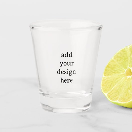 Maak Uw Eigen Eenvoudige Aangepaste 1,5 oz Shot Glas (Voorkant)