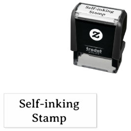 Maak Uw Eigen Eenvoudige Aangepaste 1.8" x 0.65" Zelfinktende Stempel