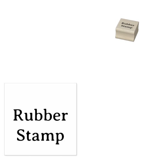 Maak Uw Eigen Eenvoudige Aangepaste 2,5 cm x 2,5 c Rubberstempel (Gestempeld)