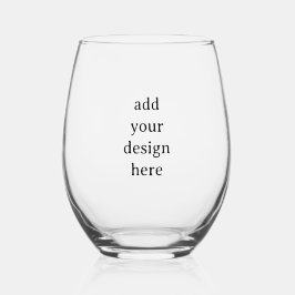 Maak Uw Eigen Eenvoudige Aangepaste 4.25" x 3.375" Wijnglas Zonder Voet