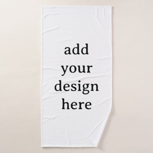 Maak uw eigen eenvoudige aangepaste 76 x 152 cm badhanddoek (Badhanddoek)