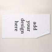 Maak uw eigen eenvoudige aangepaste 76 x 152 cm badhanddoek (Badhanddoek)