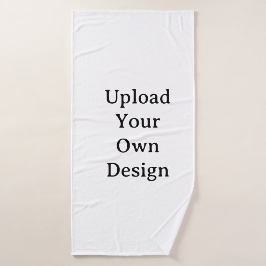 Maak uw eigen eenvoudige aangepaste 76 x 152 cm badhanddoek (Badhanddoek)